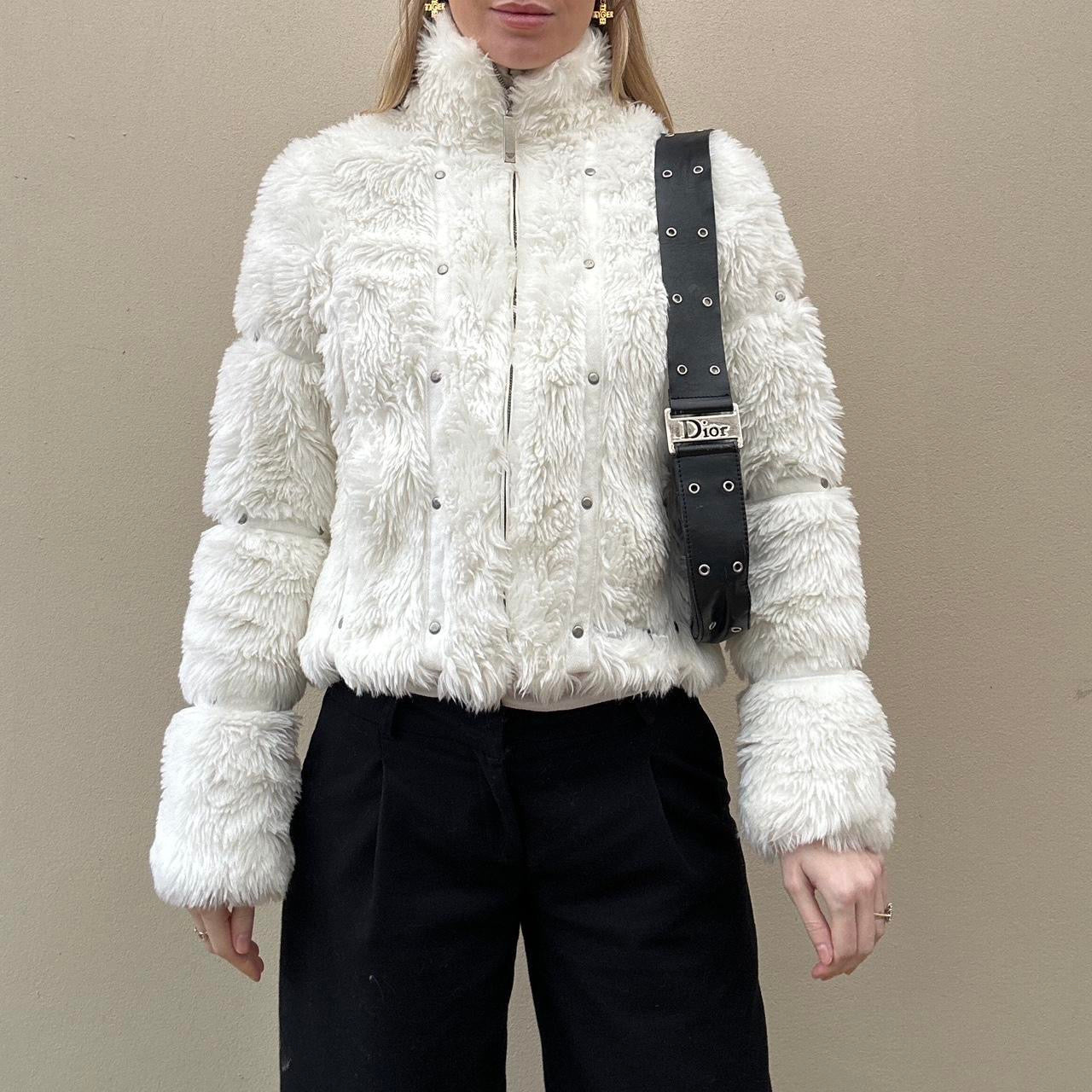 Vintage Armani faux fur coat