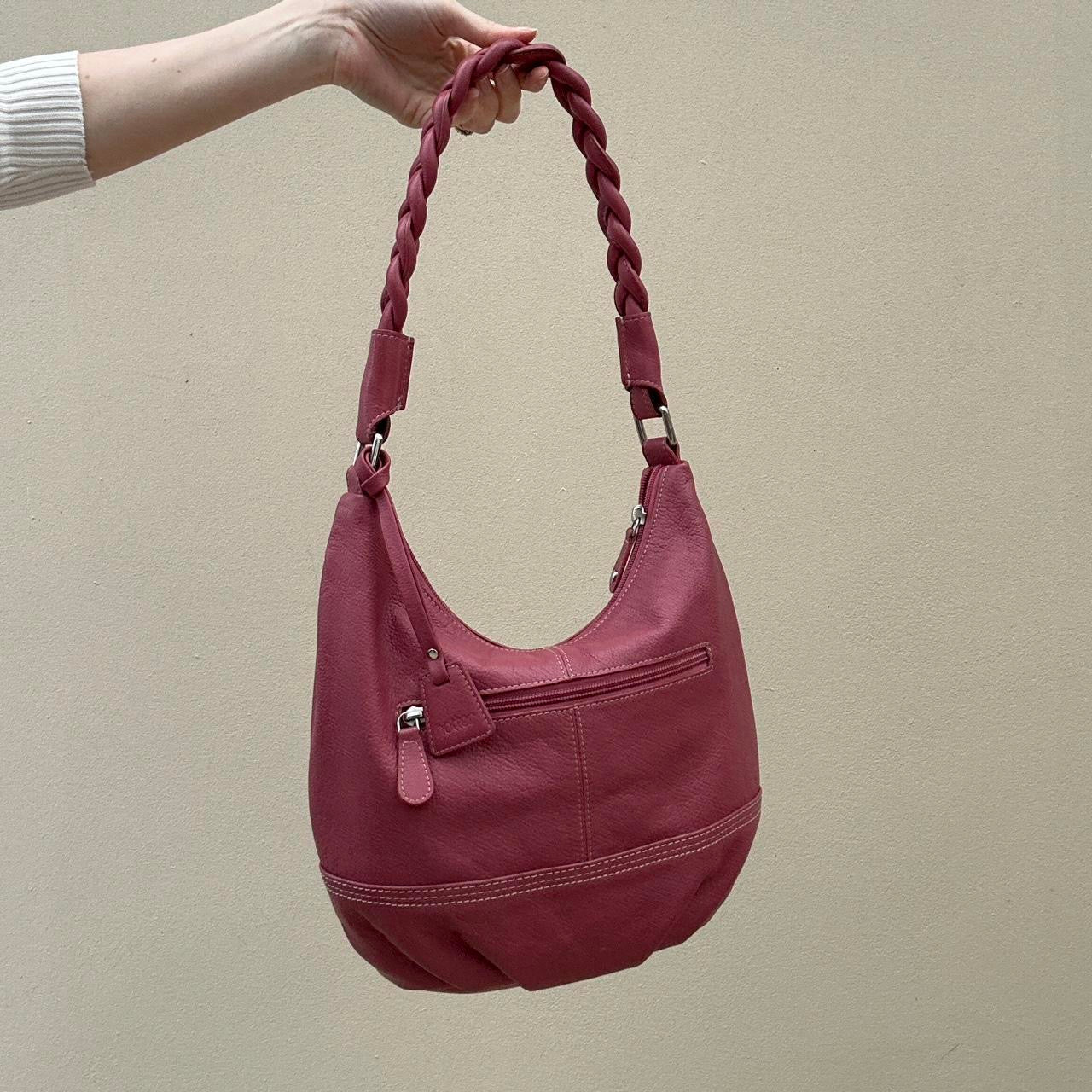 Vintage 00s pink leather bag