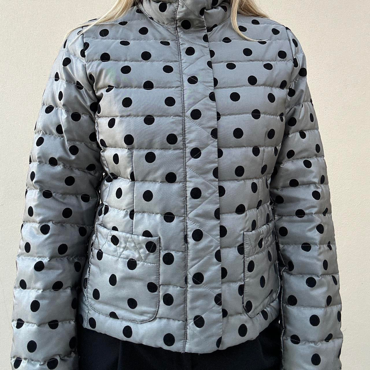 Vintage 00s polkadot puffer coat