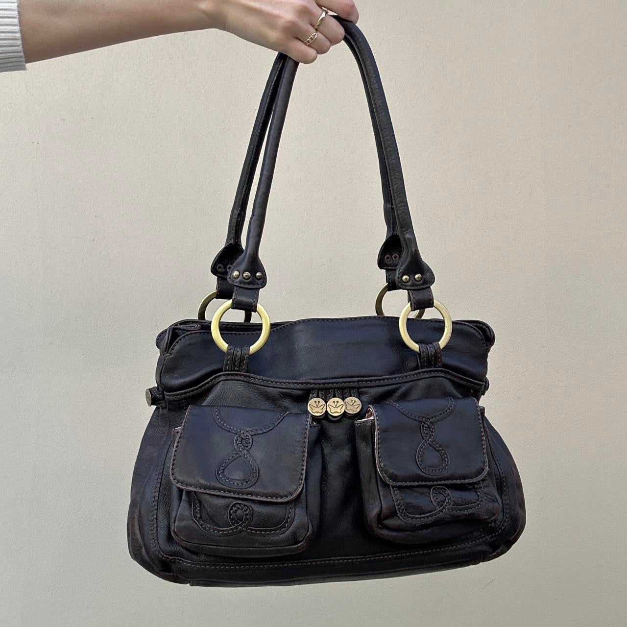 Vintage brown leather bag