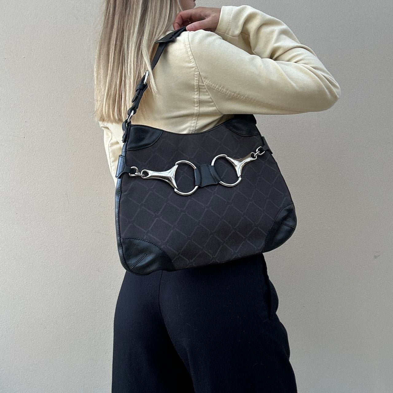 Vintage 00s horsebit handbag