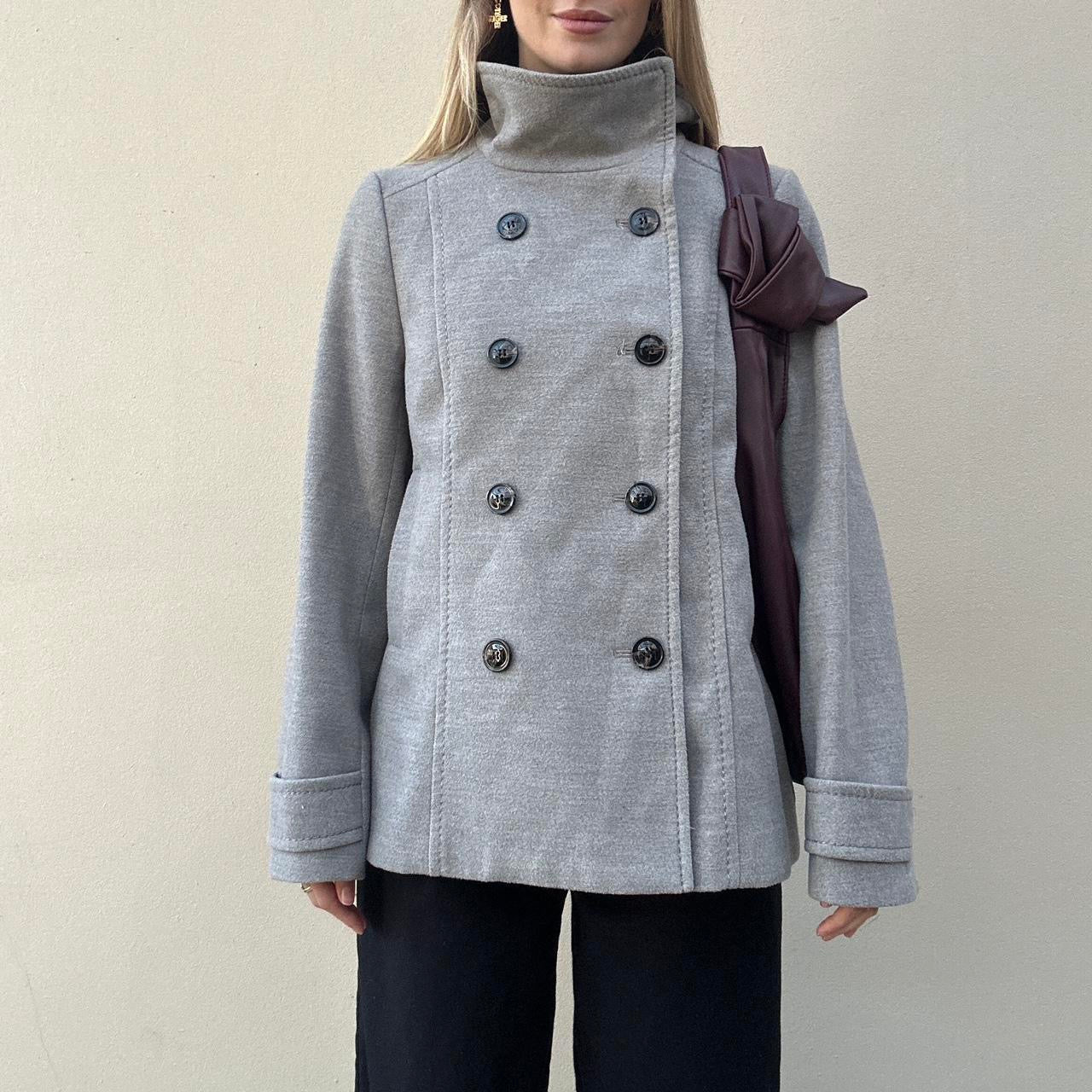 Vintage grey pea coat