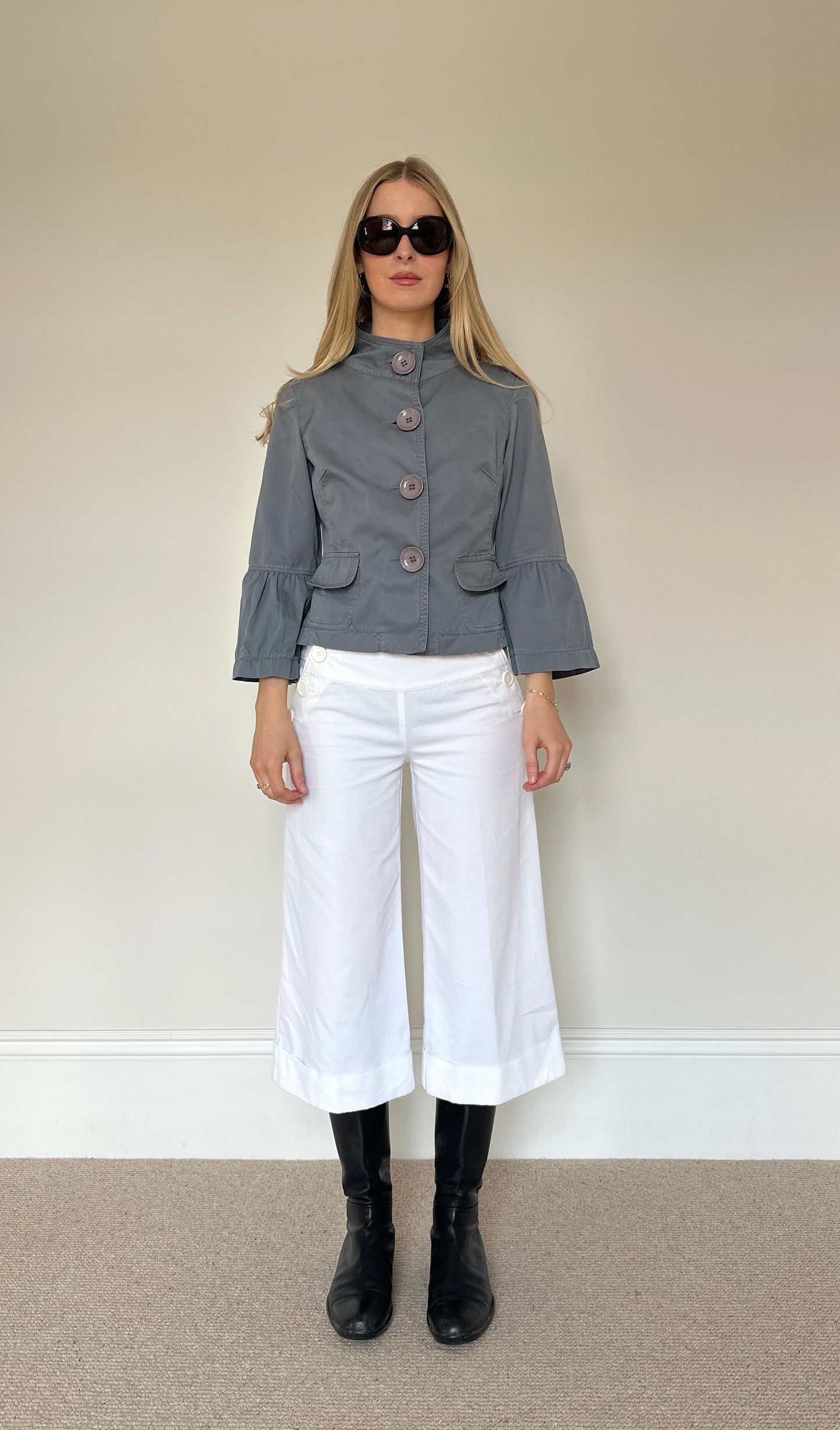 Vintage grey pea coat