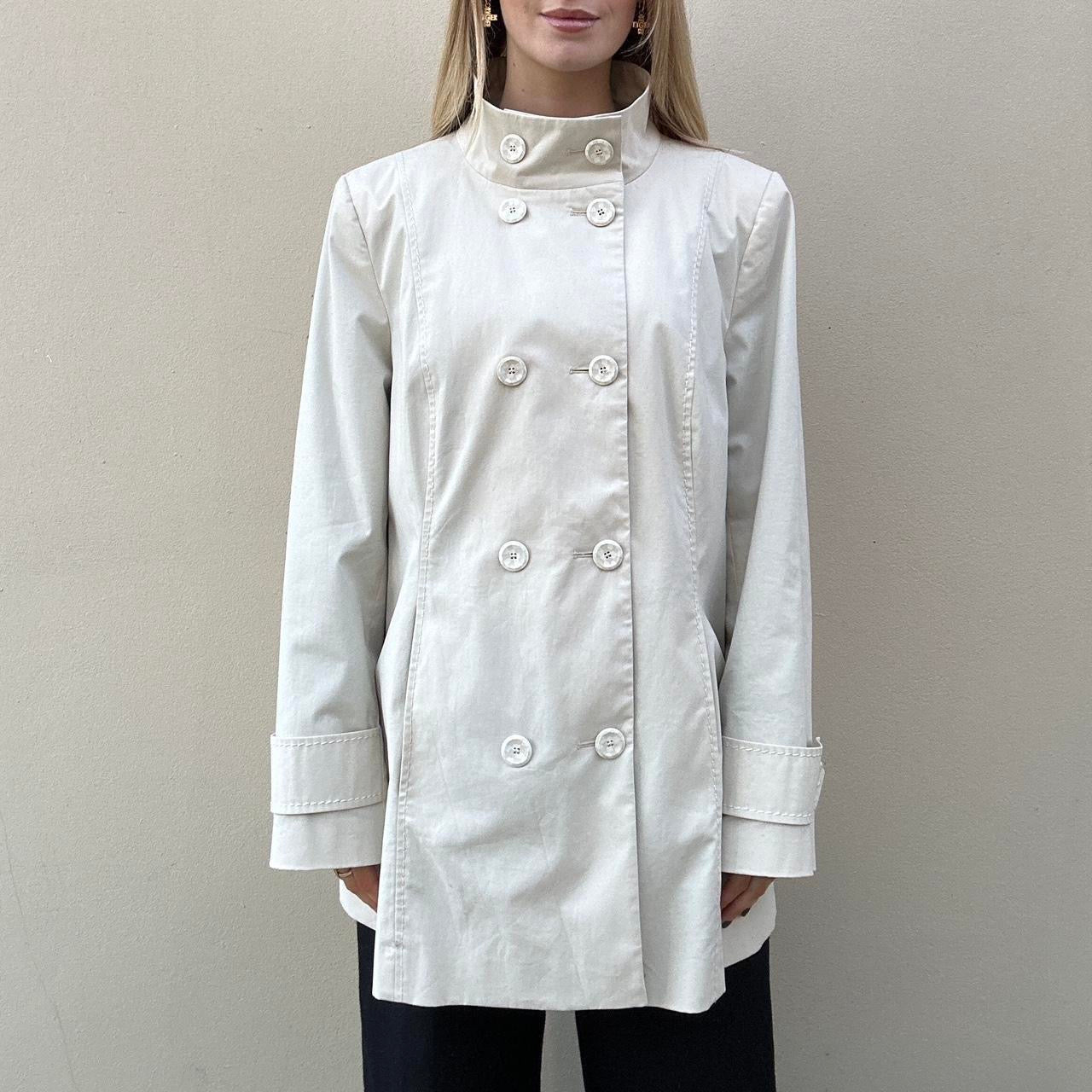 Vintage 00s cream trench coat