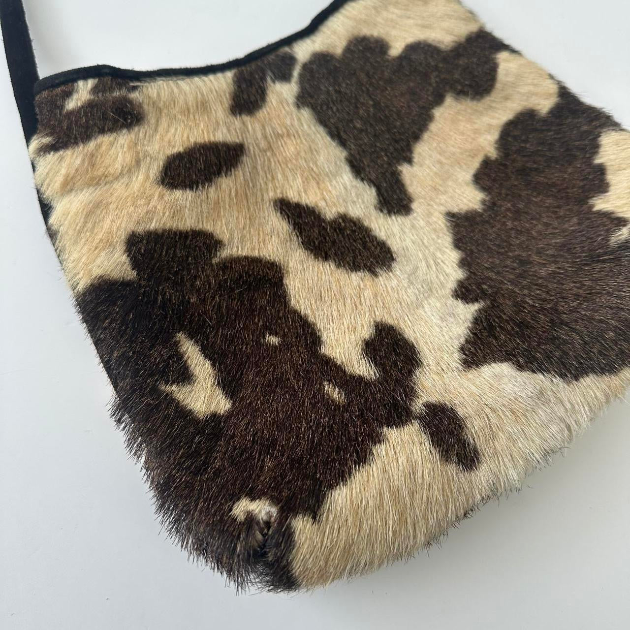 Vintage 00s cow print handbag