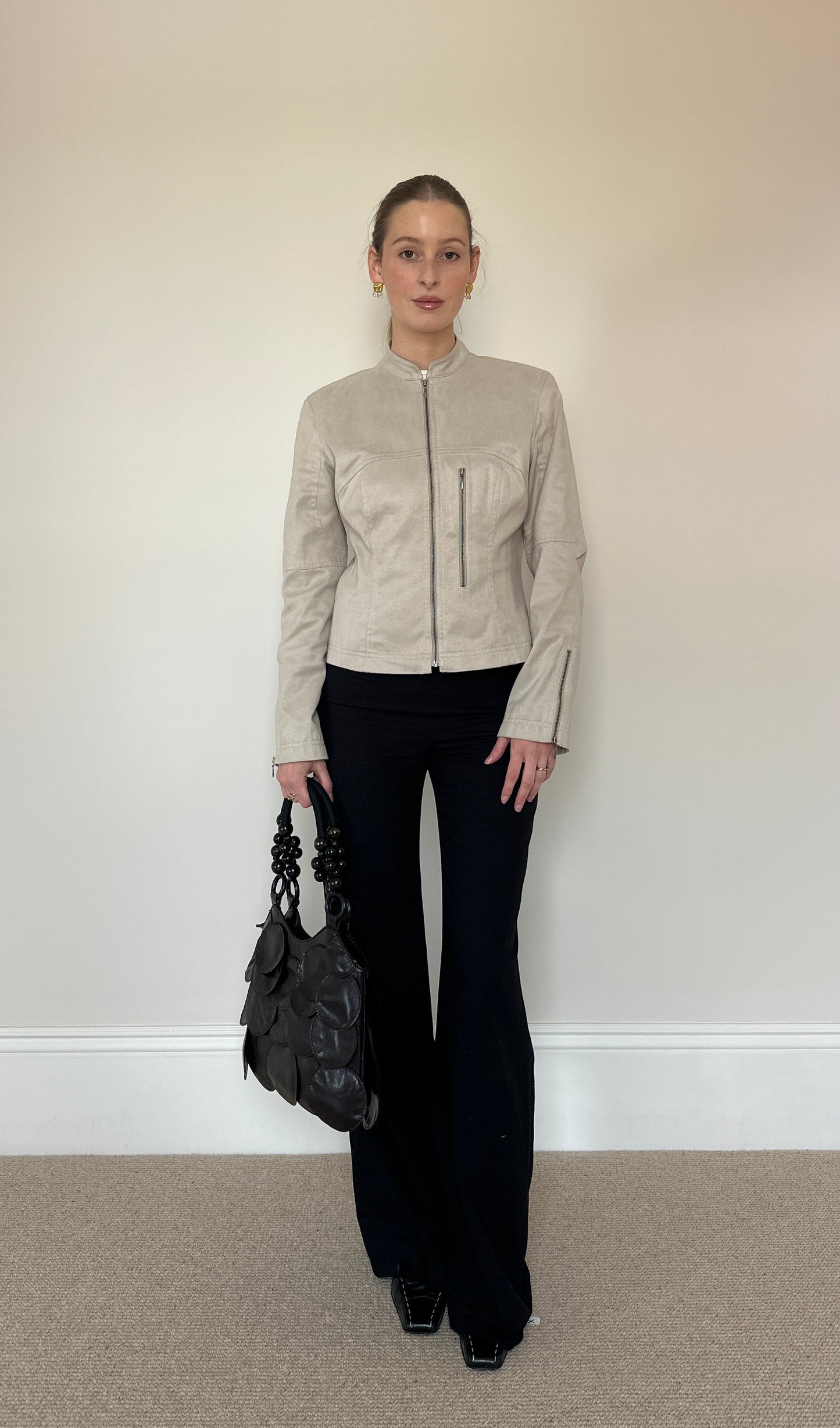Vintage faux suede jacket