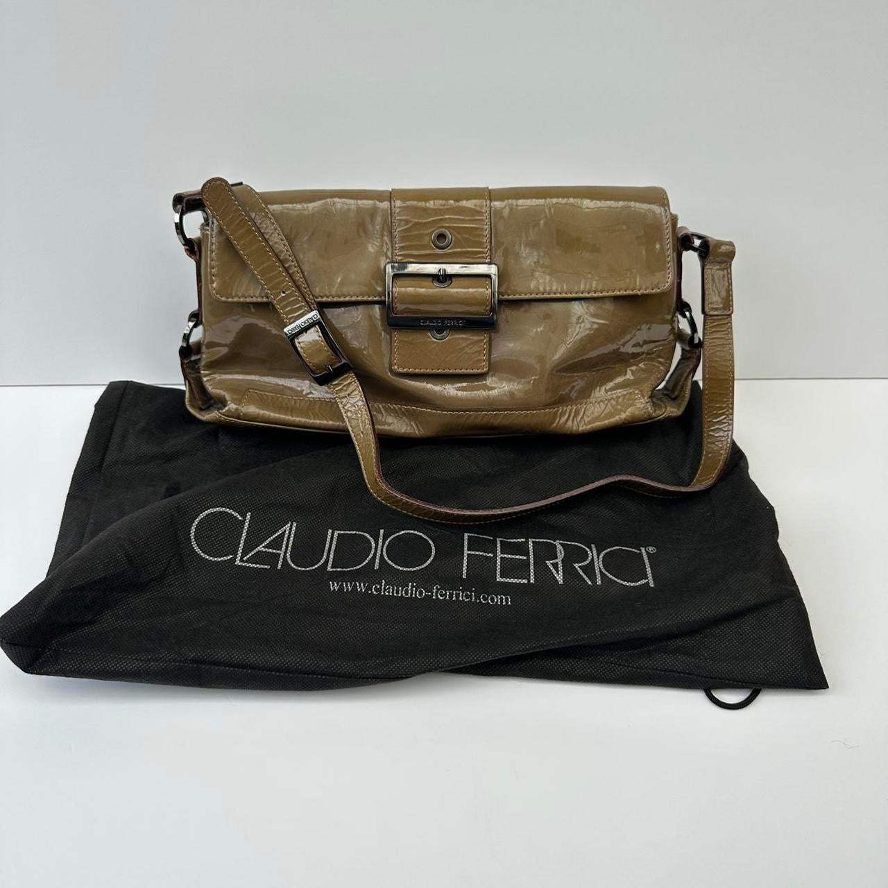 Vintage 00s olive green patent bag