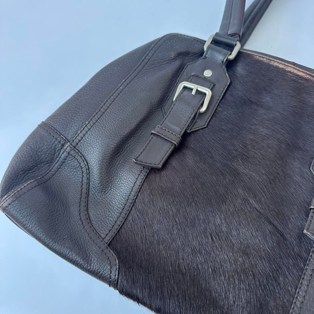 Vintage 00s pony skin bowling bag