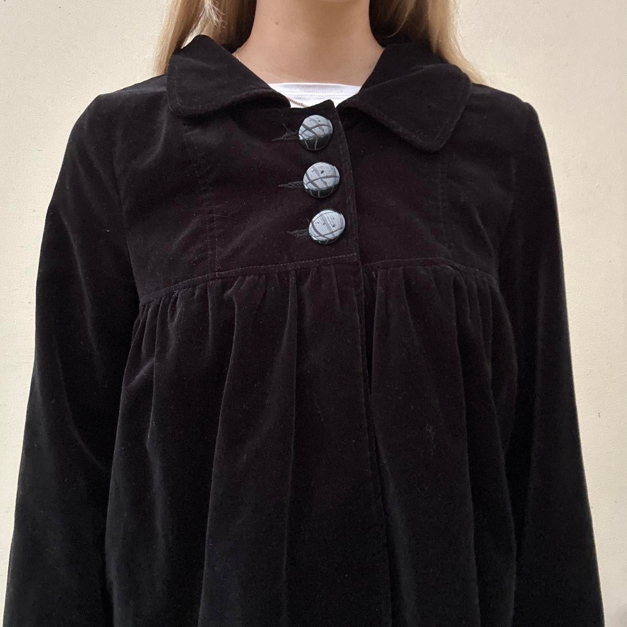 Vintage velvet pea coat