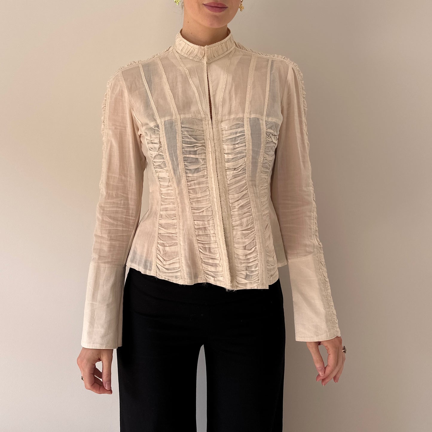 Vintage cream blouse