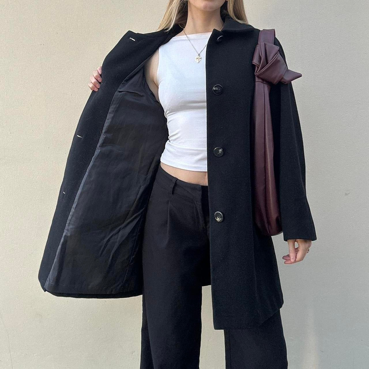 Vintage 90s lambswool coat