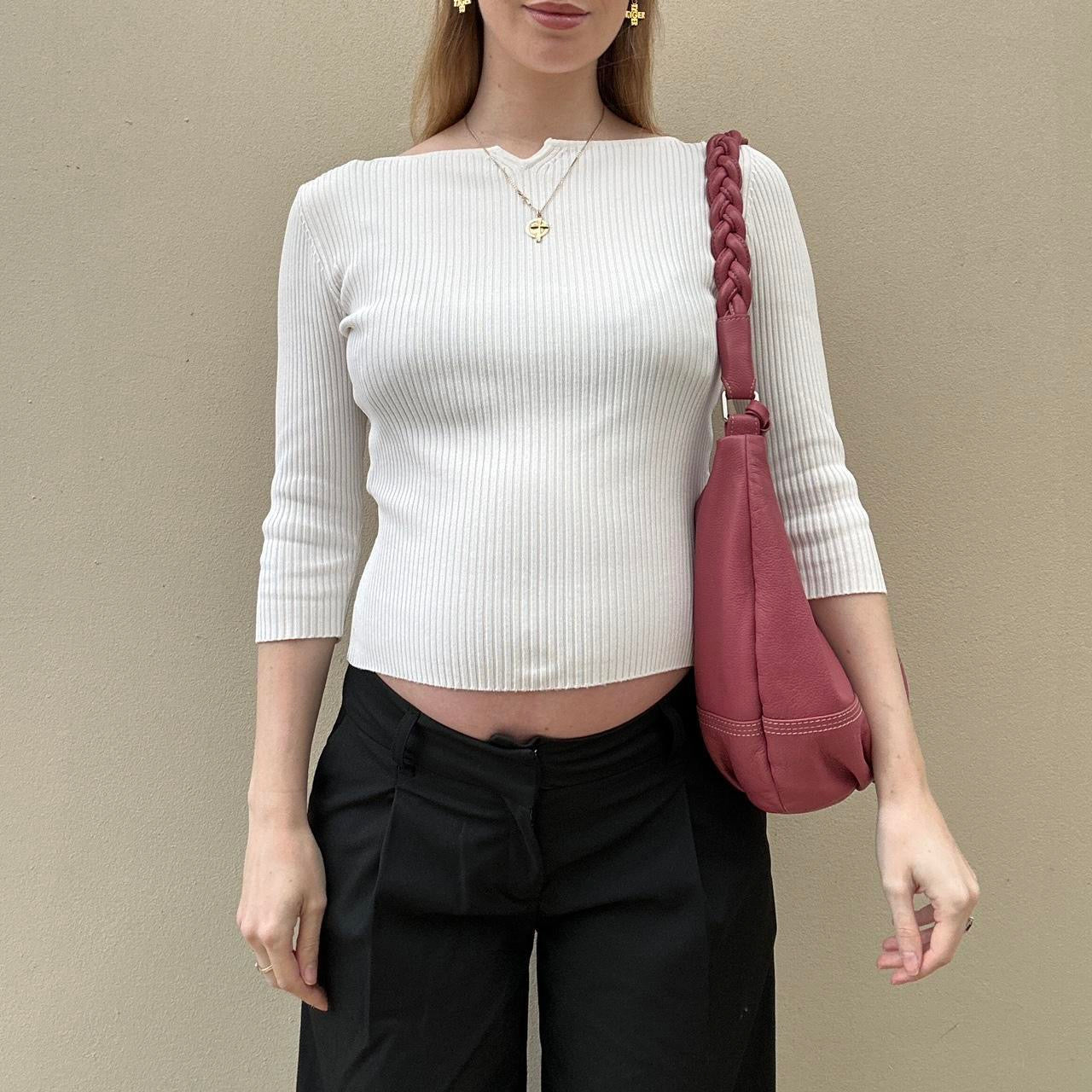 Vintage 00s pink leather bag