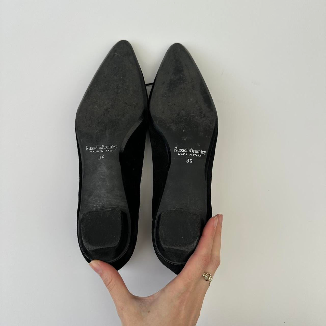 Vintage suede ballet pumps