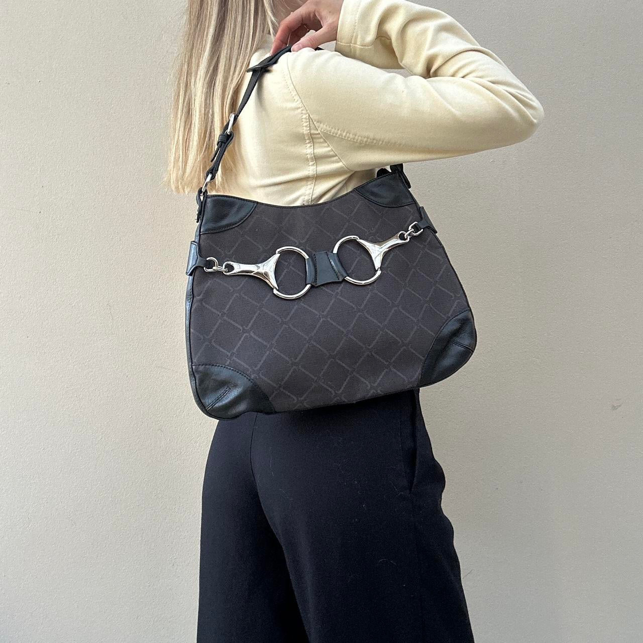 Vintage 00s horsebit handbag