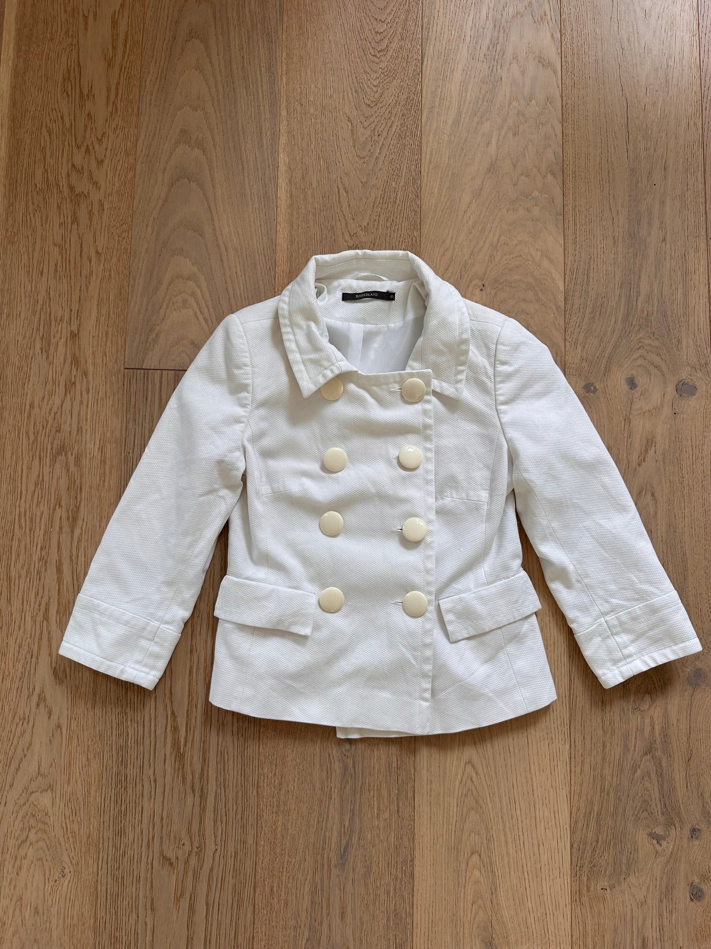 SALE vintage white pea coat