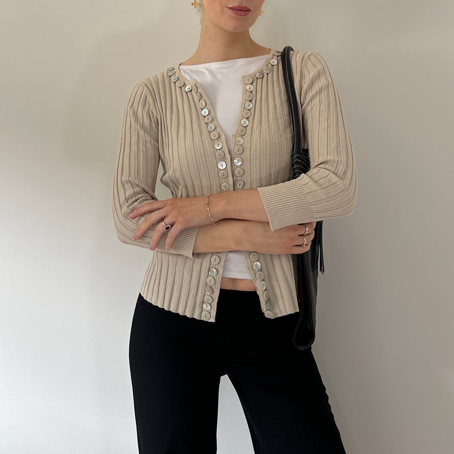 Vintage mother of pearl cardigan
