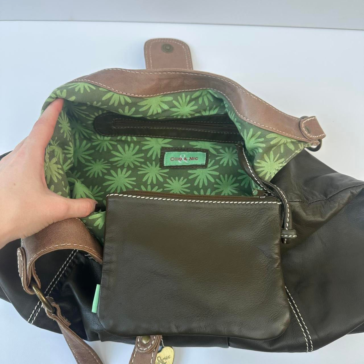 Vintage faux leather handbag