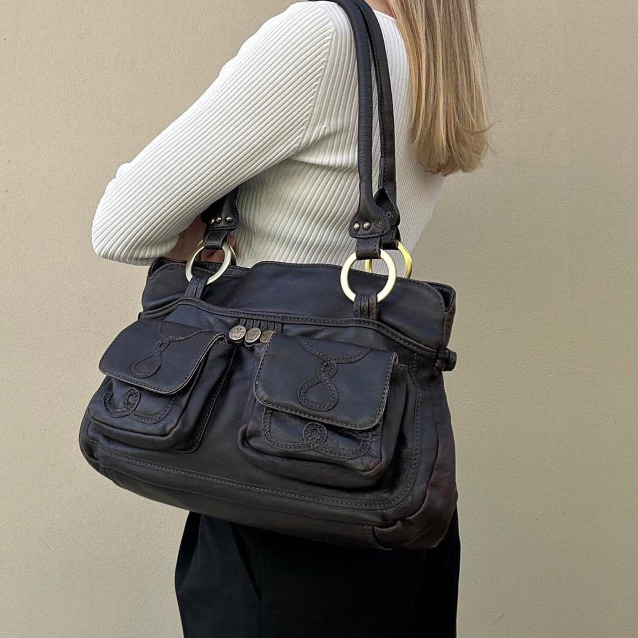 Vintage brown leather bag