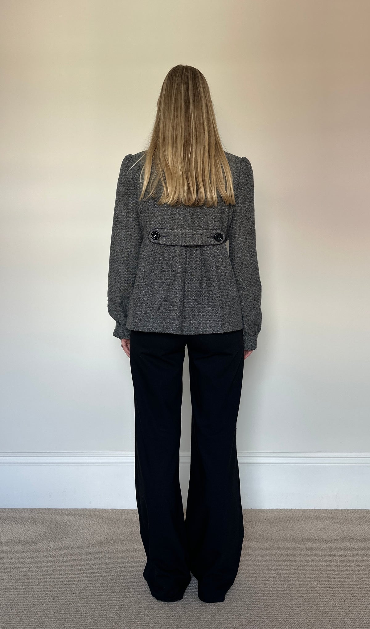 Vintage Grey Pea Coat