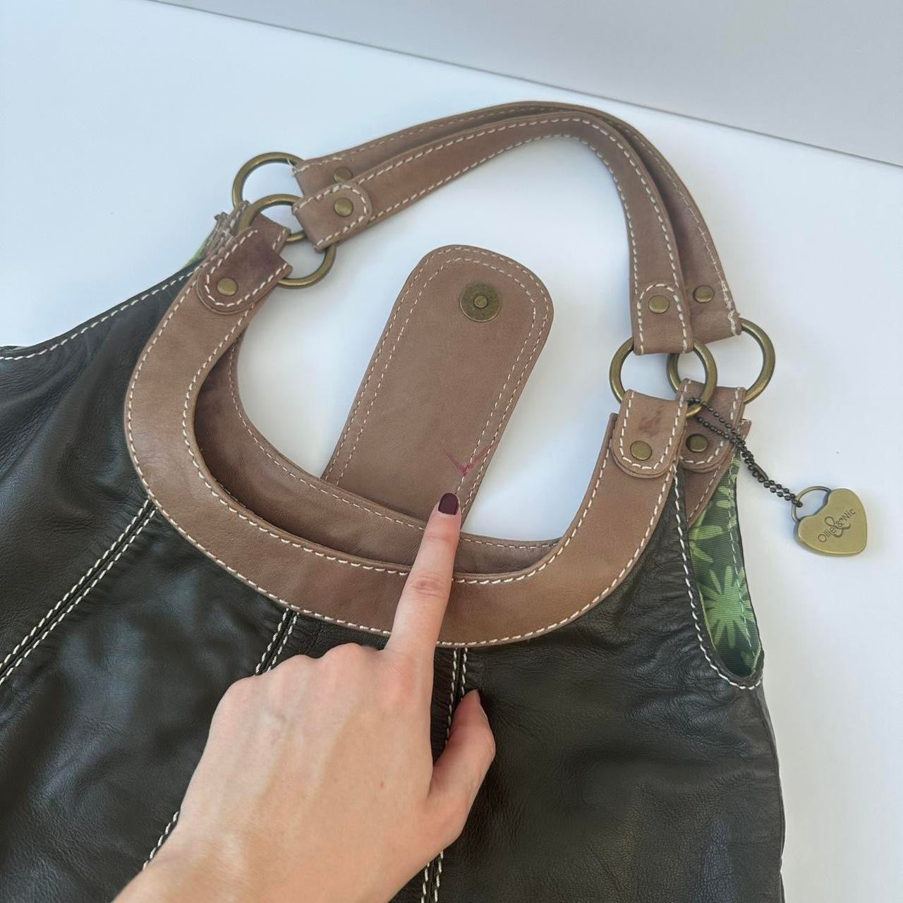 Vintage faux leather handbag