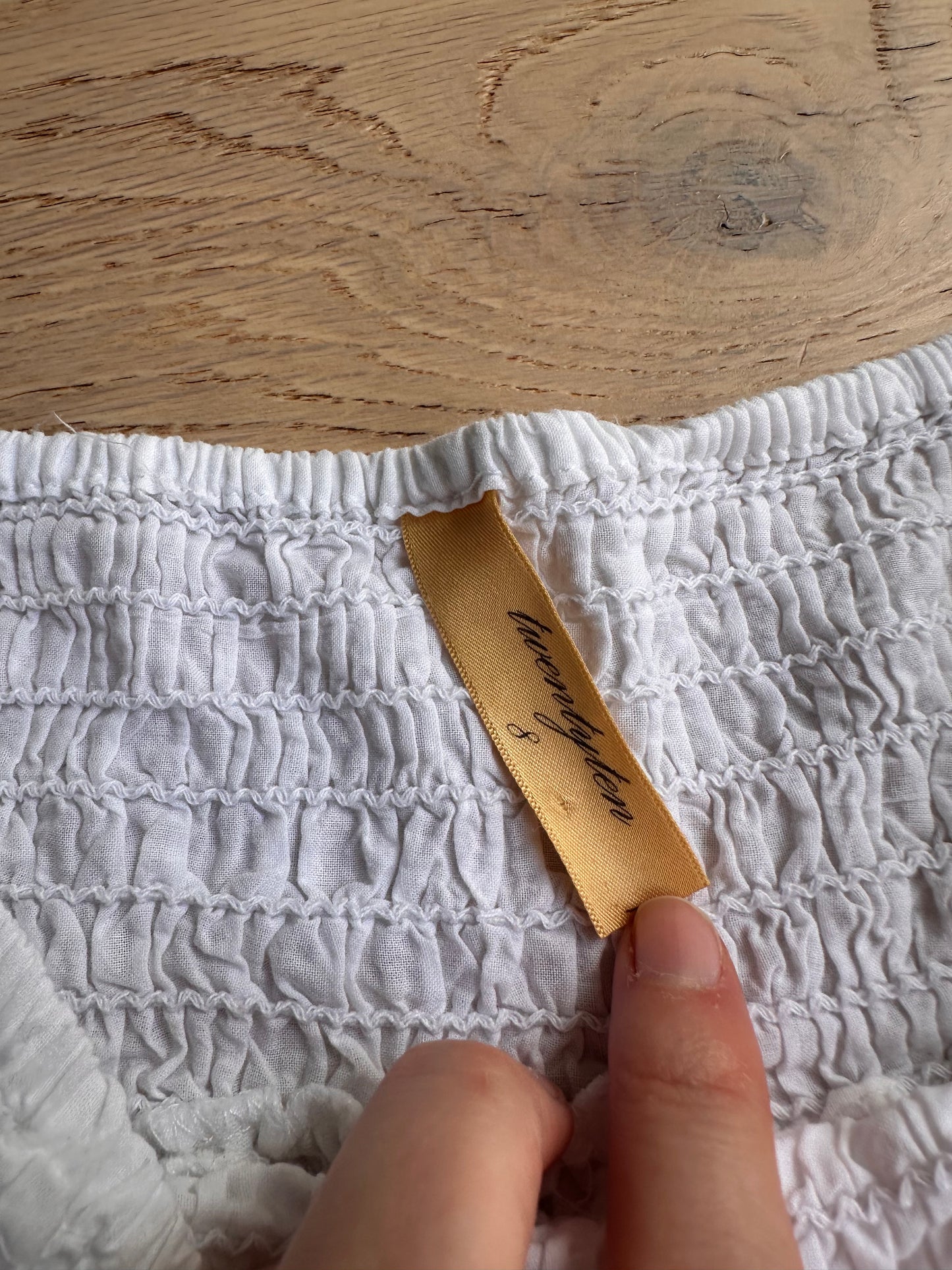 SALE Vintage white midi skirt