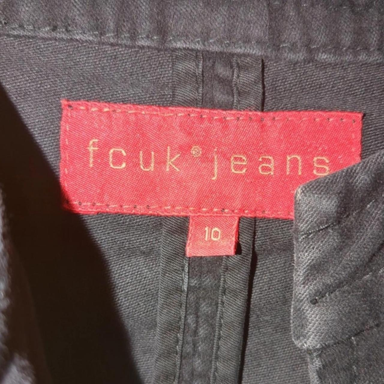 Vintage FCUK asymmetric zip jacket