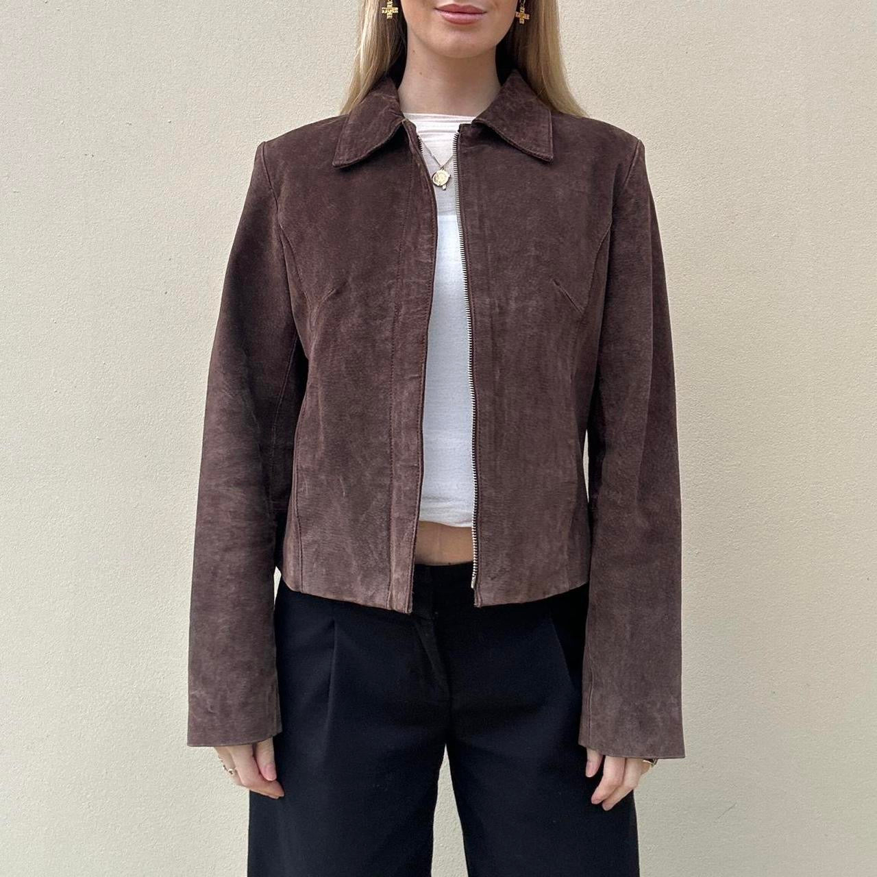 Vintage brown suede jacket