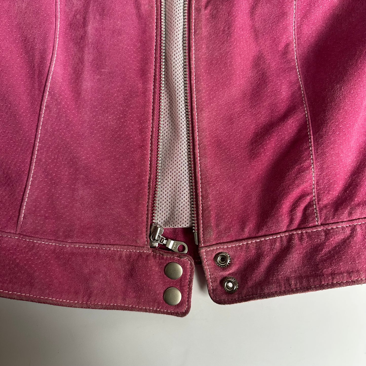Vintage pink suede jacket