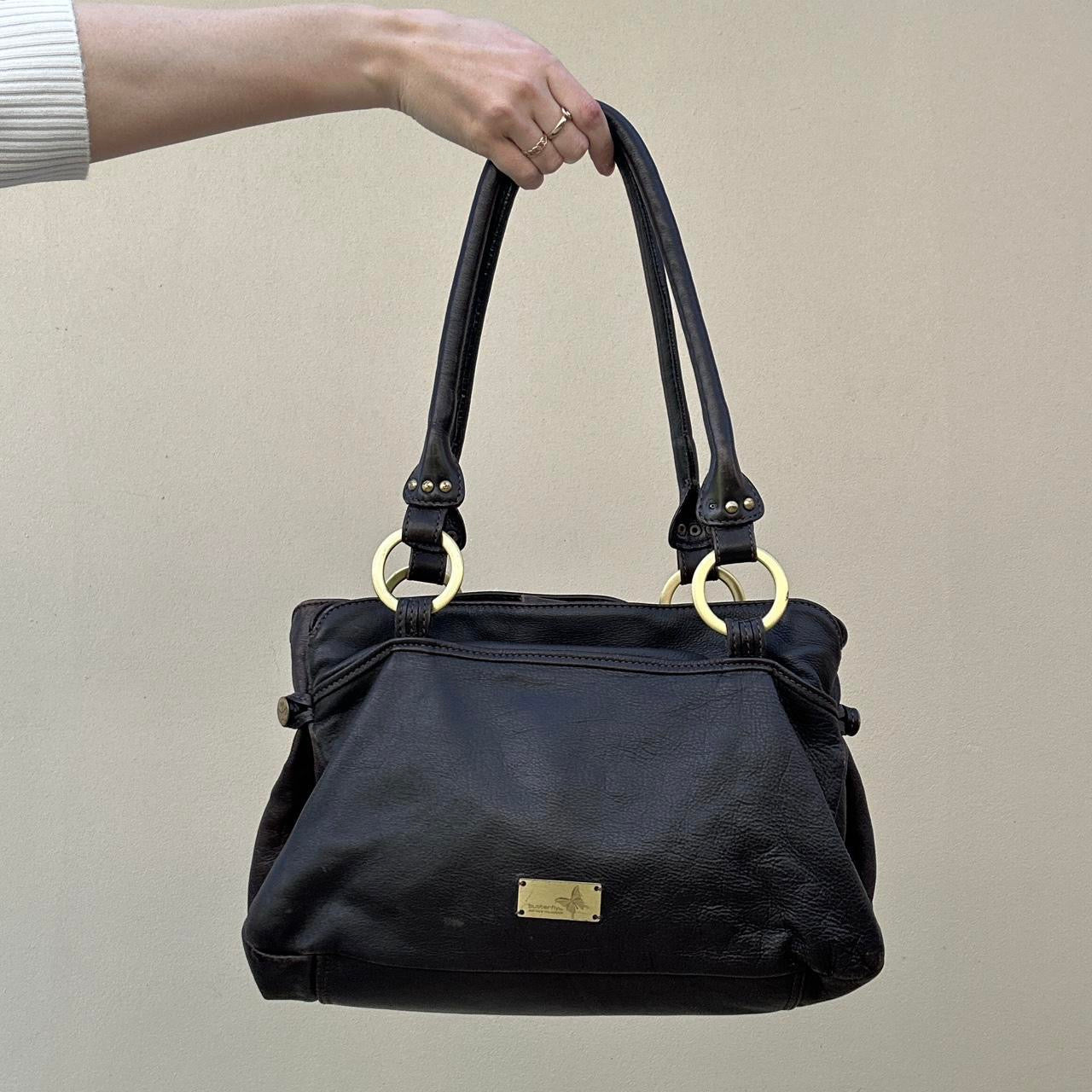 Vintage brown leather bag