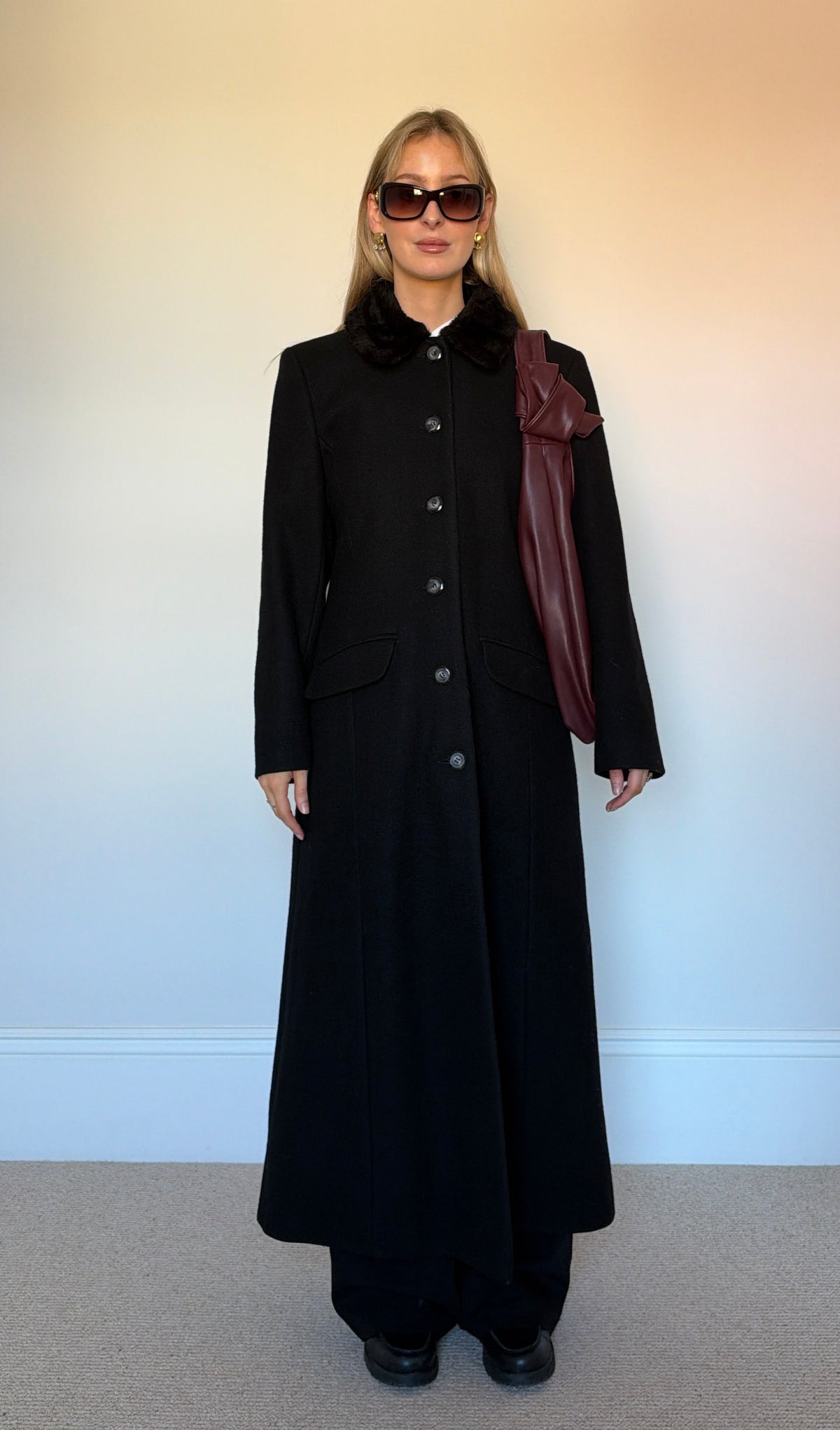 Vintage Wool full length coat