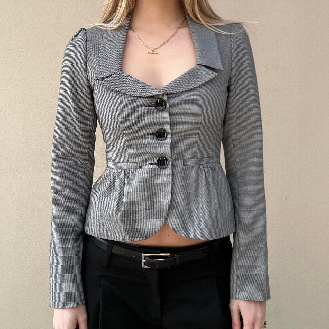 Vintage peplum pea coat