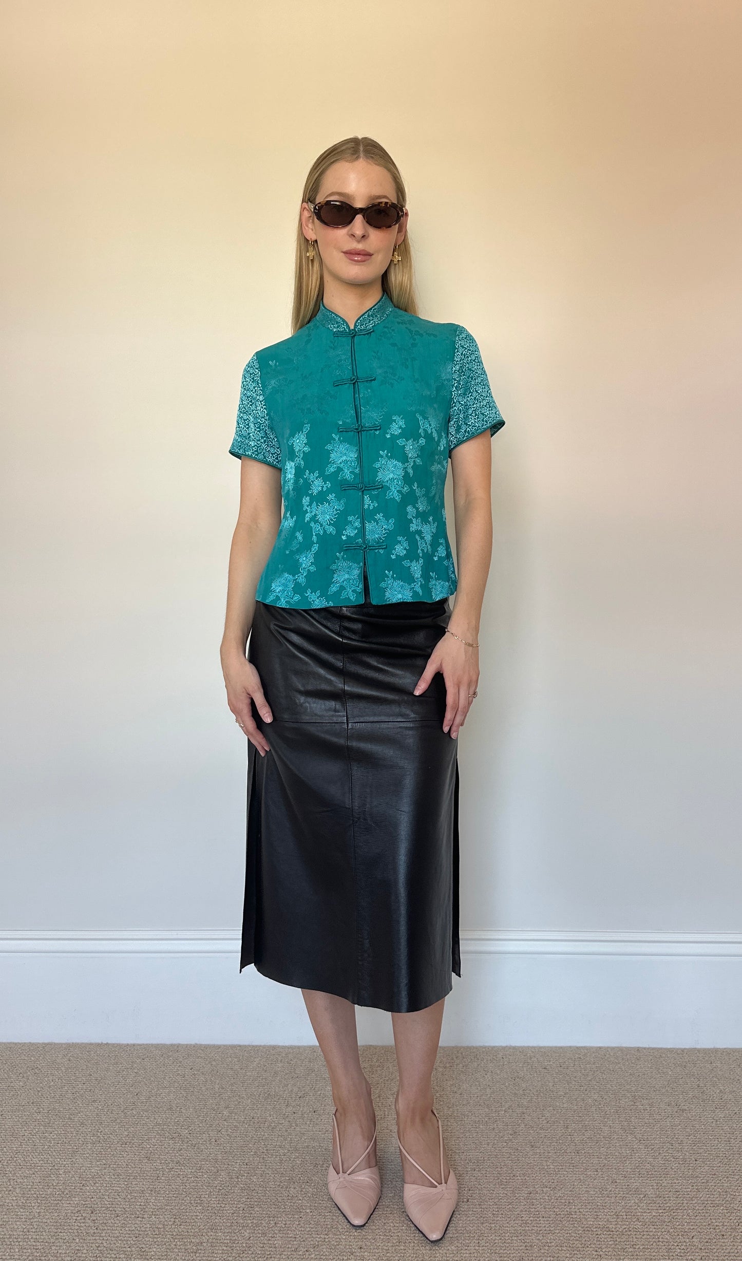 Vintage turquoise blouse