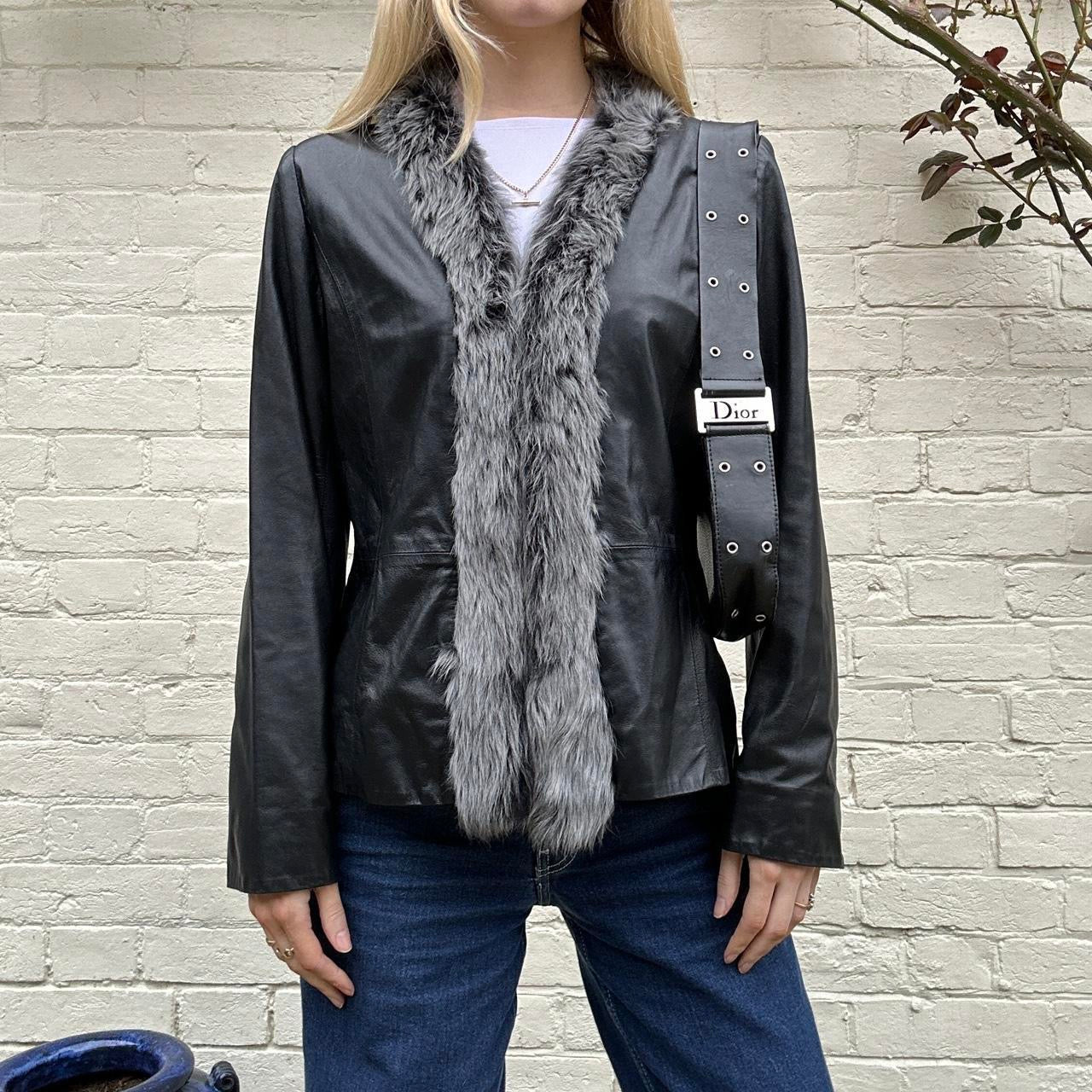 Vintage leather afghan coat