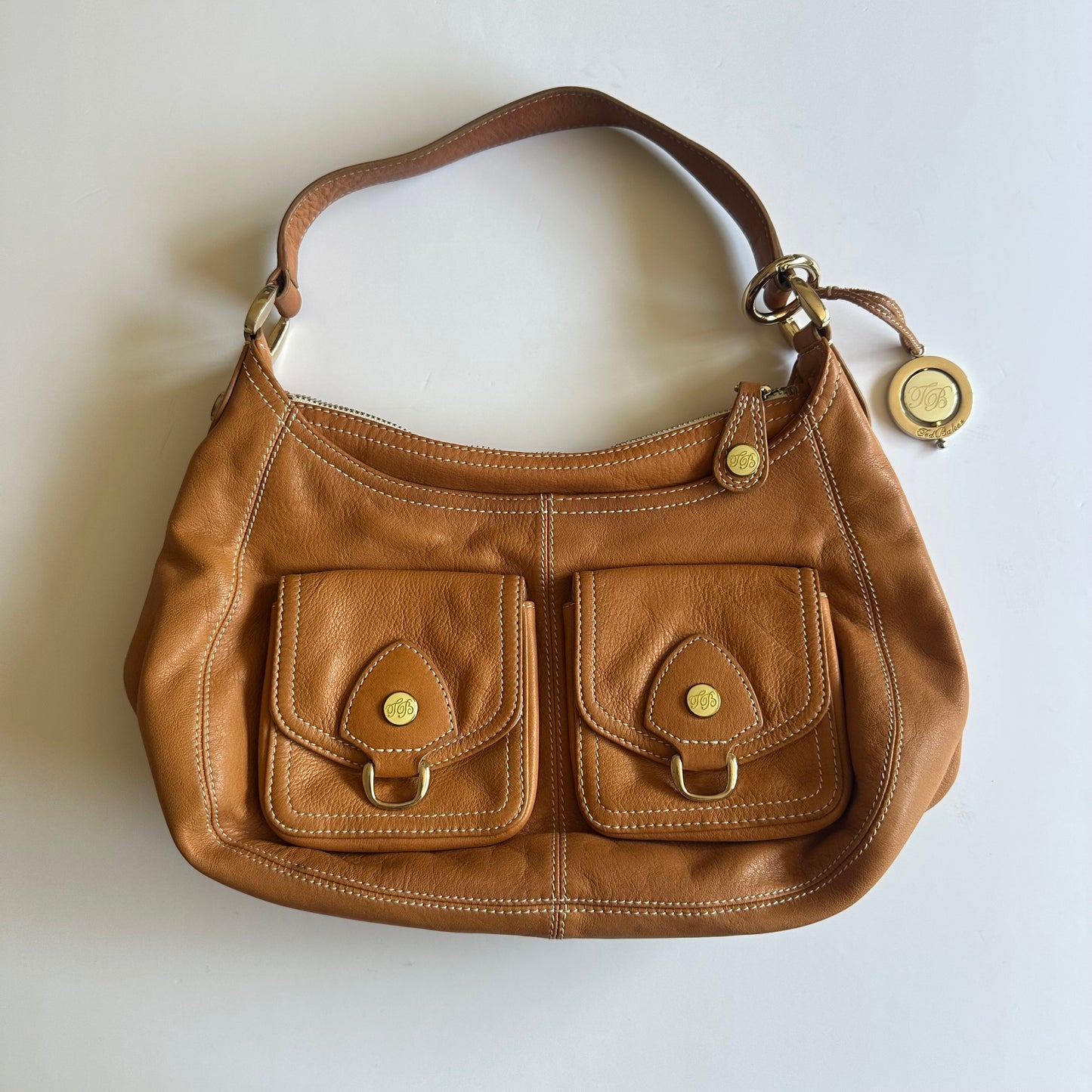 Vintage Ted Baker tan leather bag