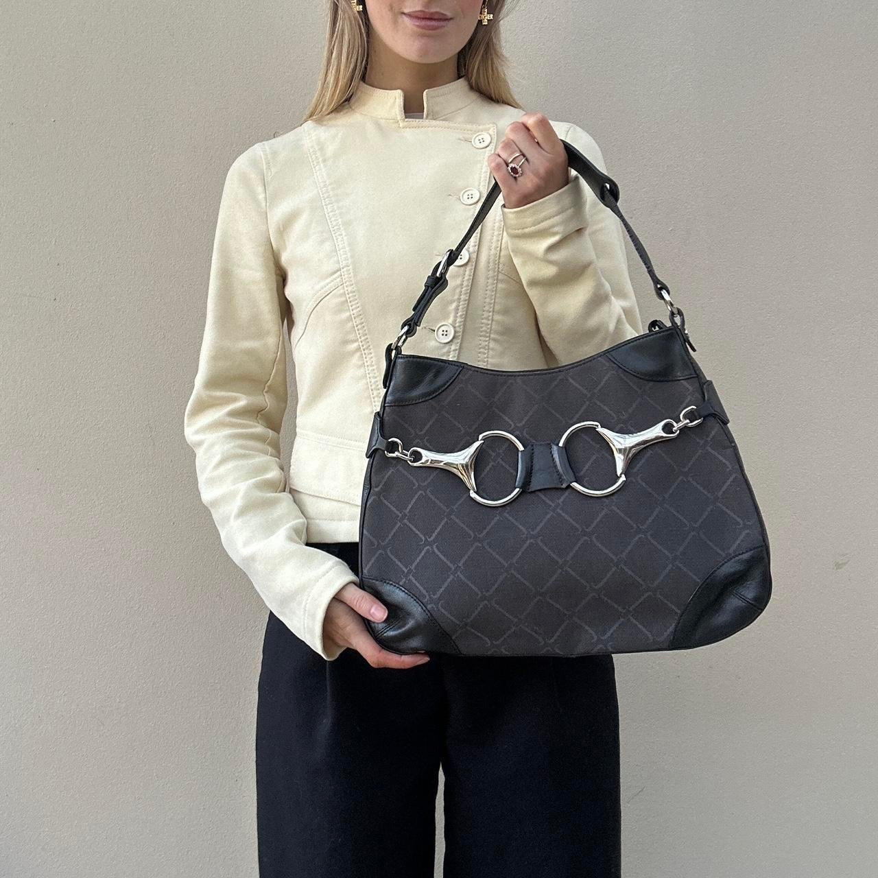 Vintage 00s horsebit handbag