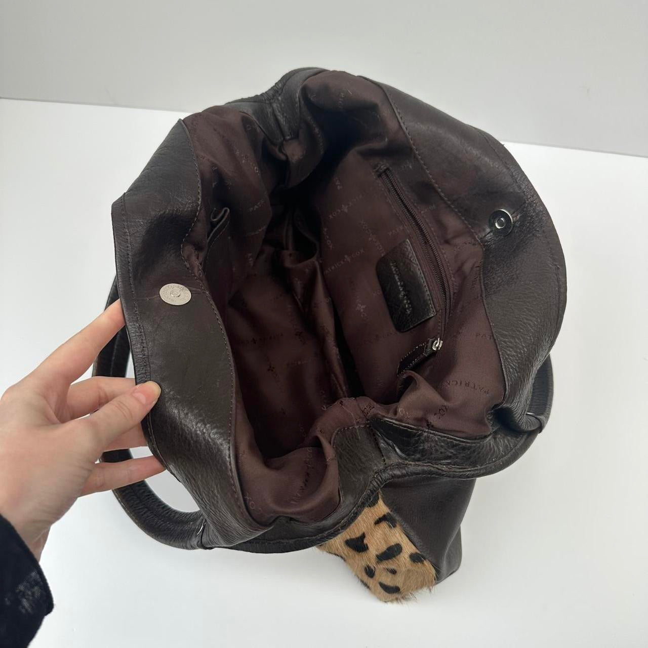 Vintage 00s leopard pony skin bag