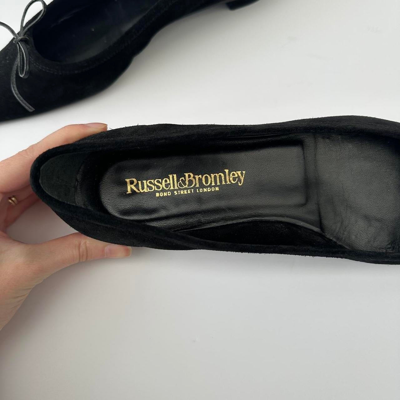Vintage suede ballet pumps