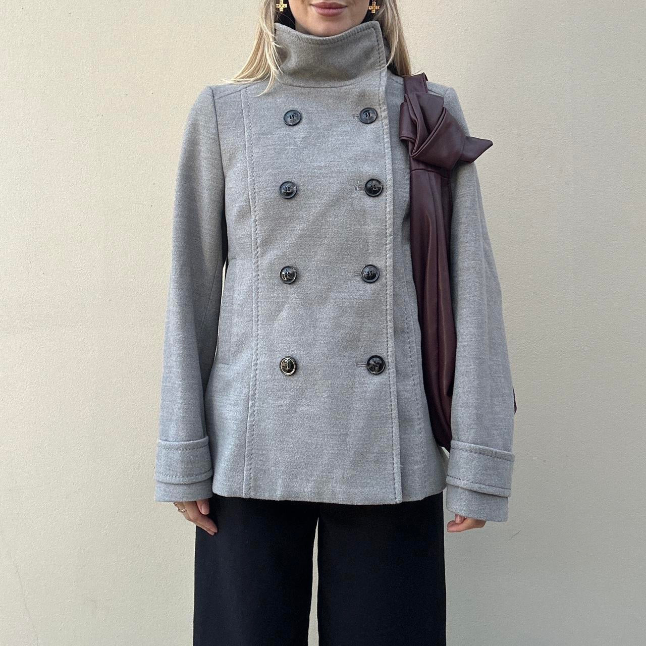Vintage grey pea coat
