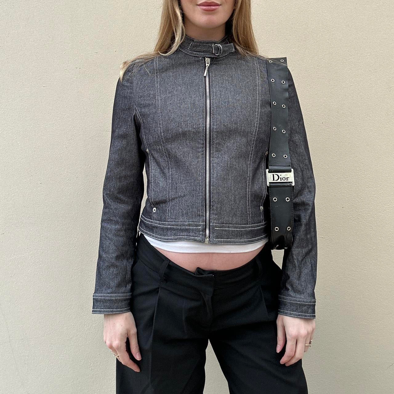 Vintage 00s denim zip jacket