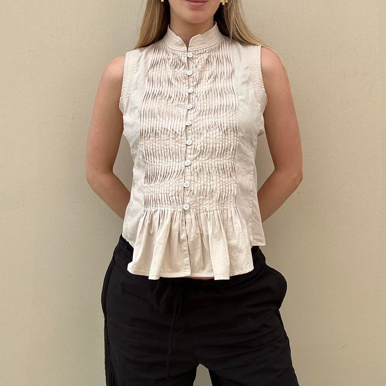 Vintage Cream DKNY blouse
