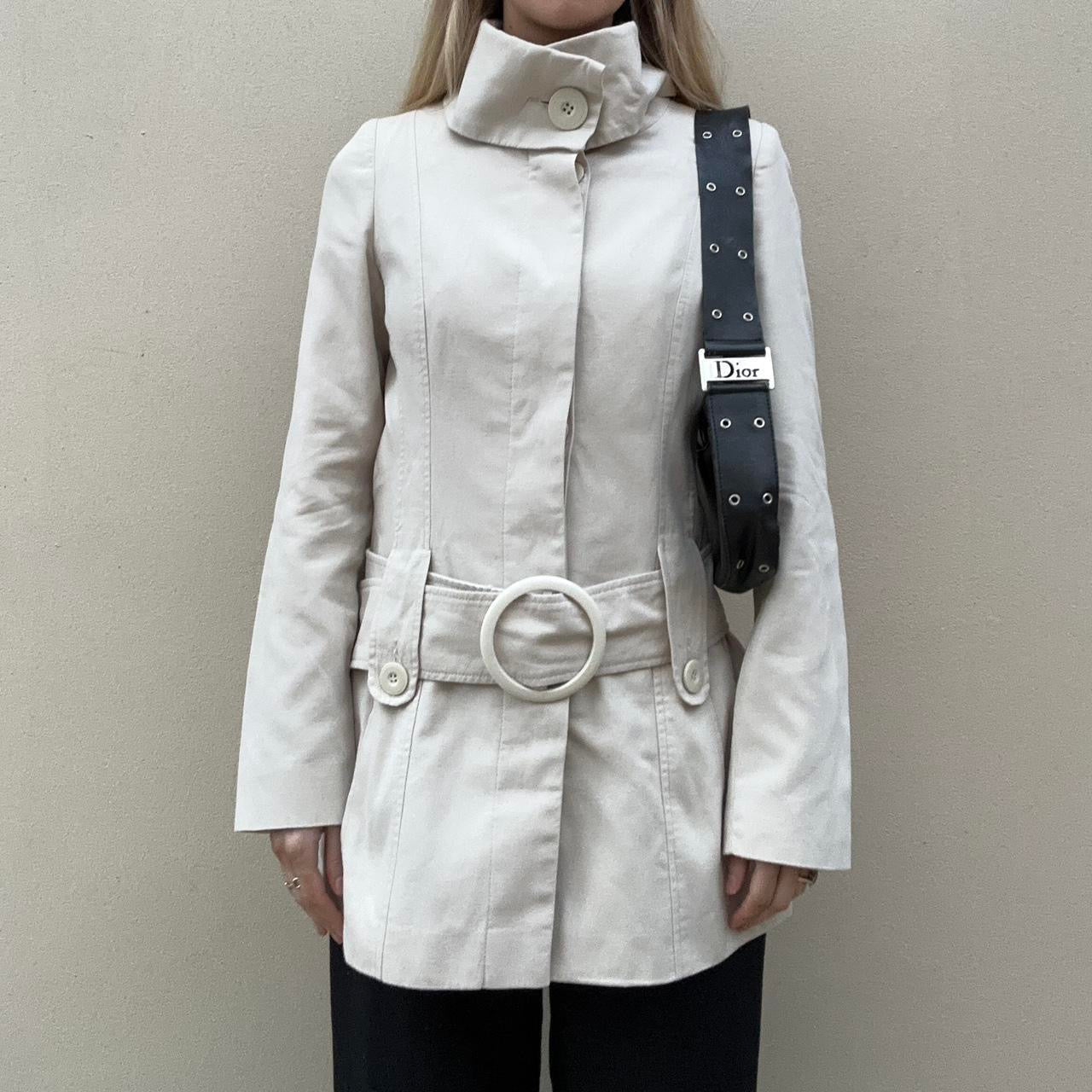 Vintage 00s cream trench coat