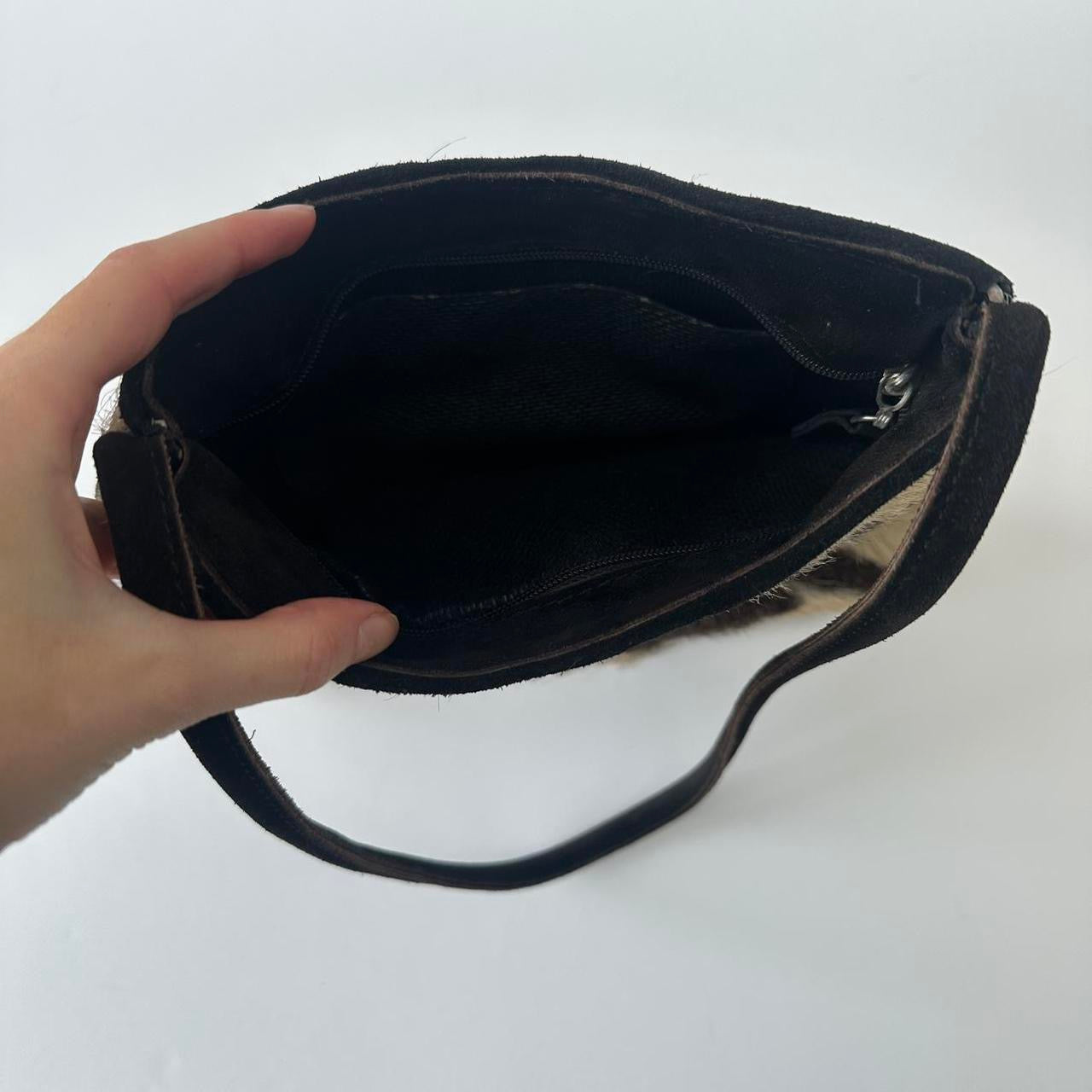 Vintage 00s cow print handbag