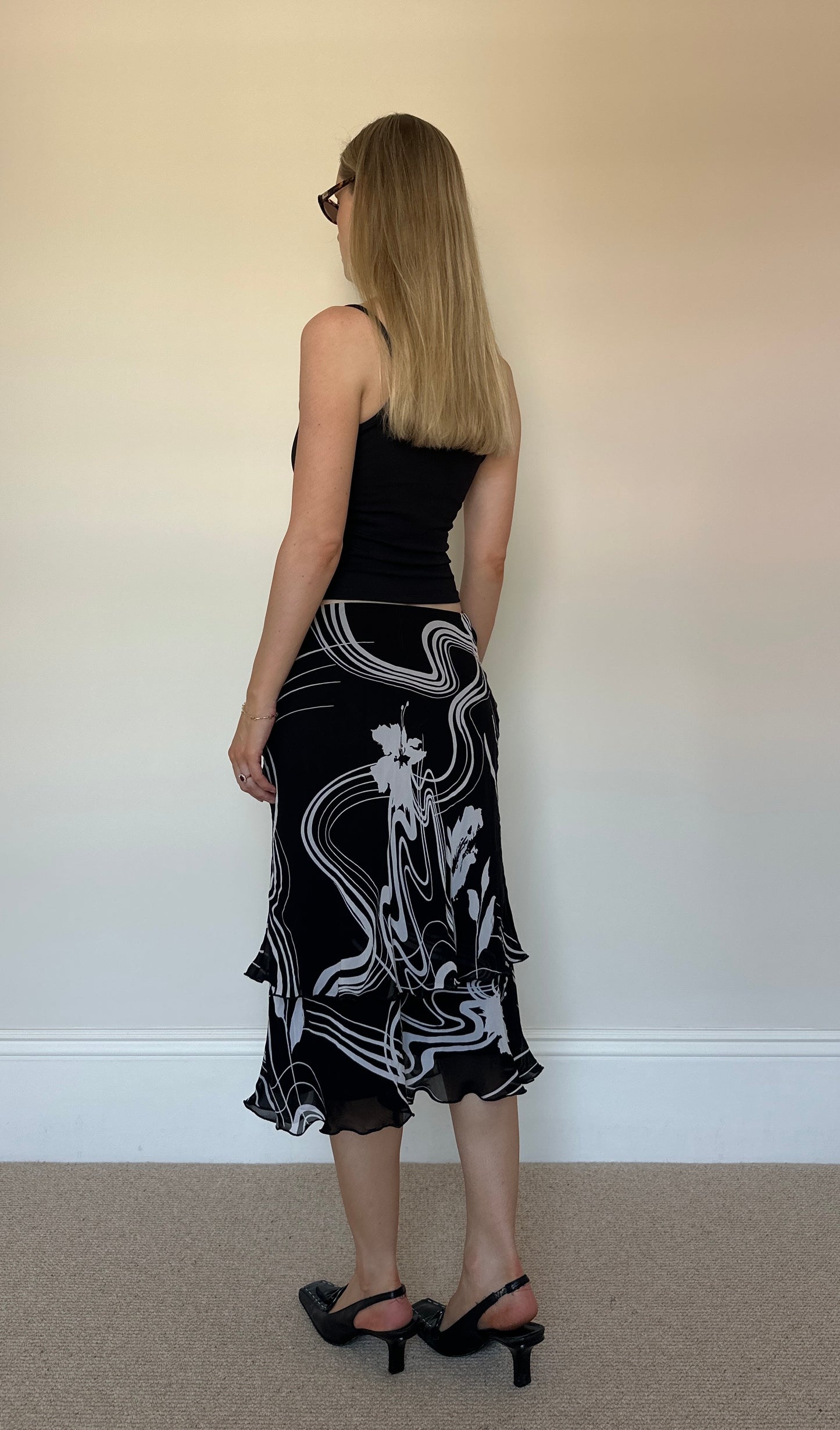Vintage black & white two-piece