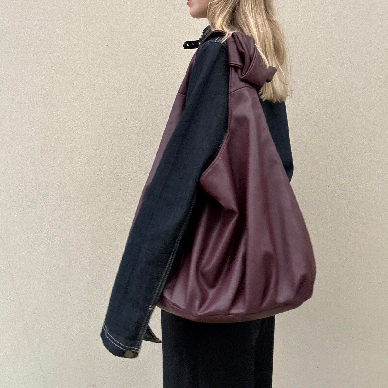 Vintage 00s denim biker jacket