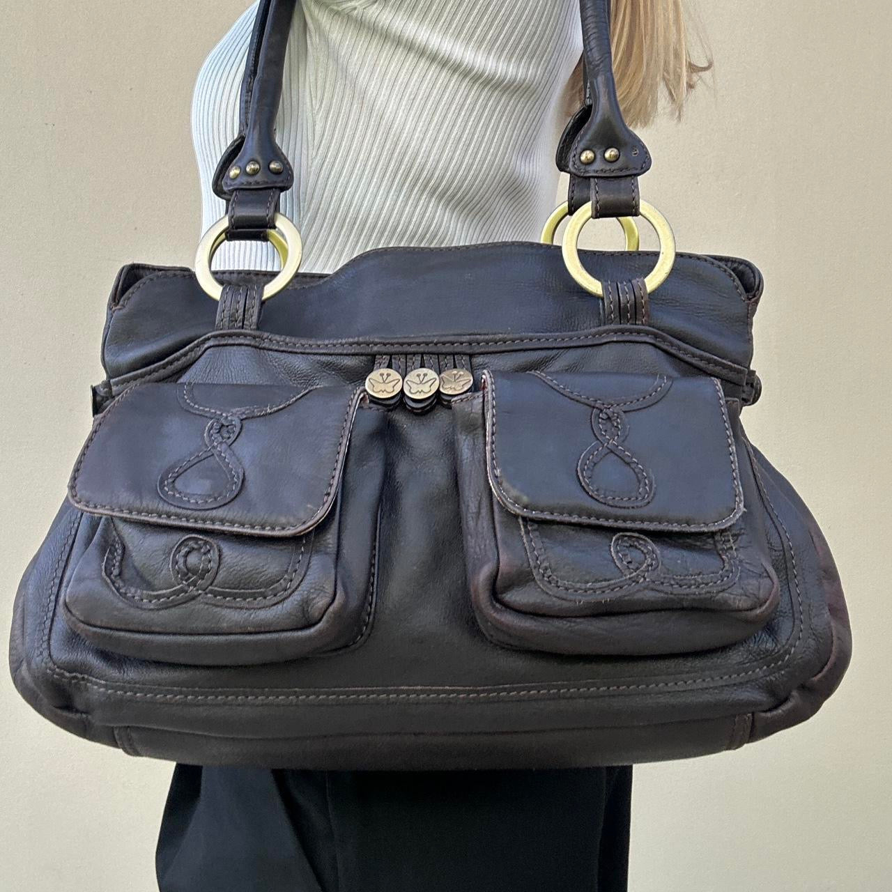 Vintage brown leather bag