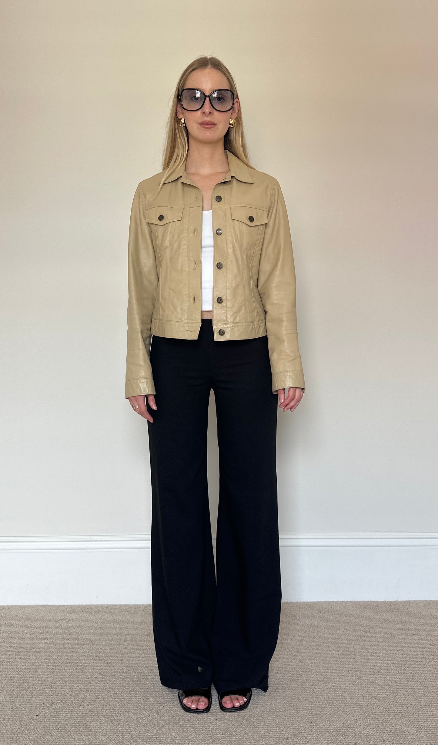 Vintage camel leather jacket