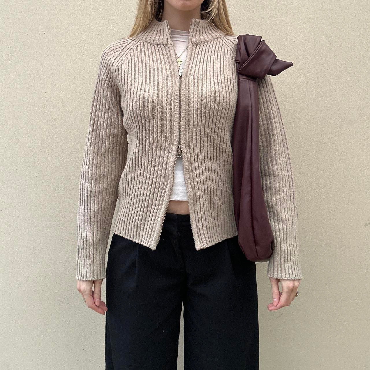 Vintage 00s double zip jumper