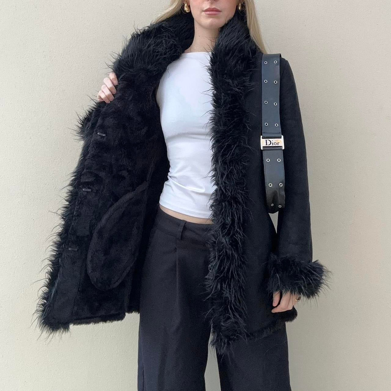 Vintage 00s afghan coat
