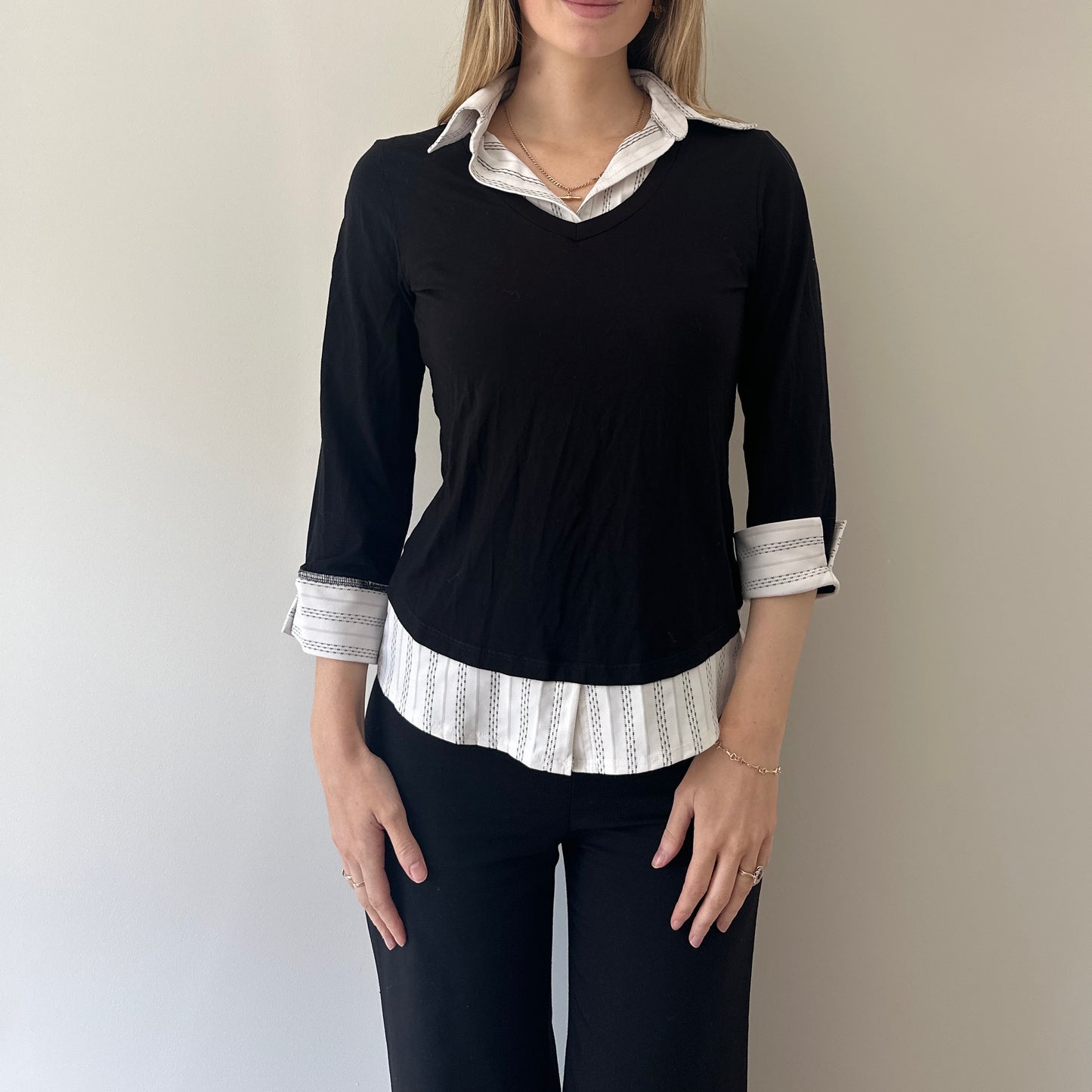 Vintage layer shirt & jumper