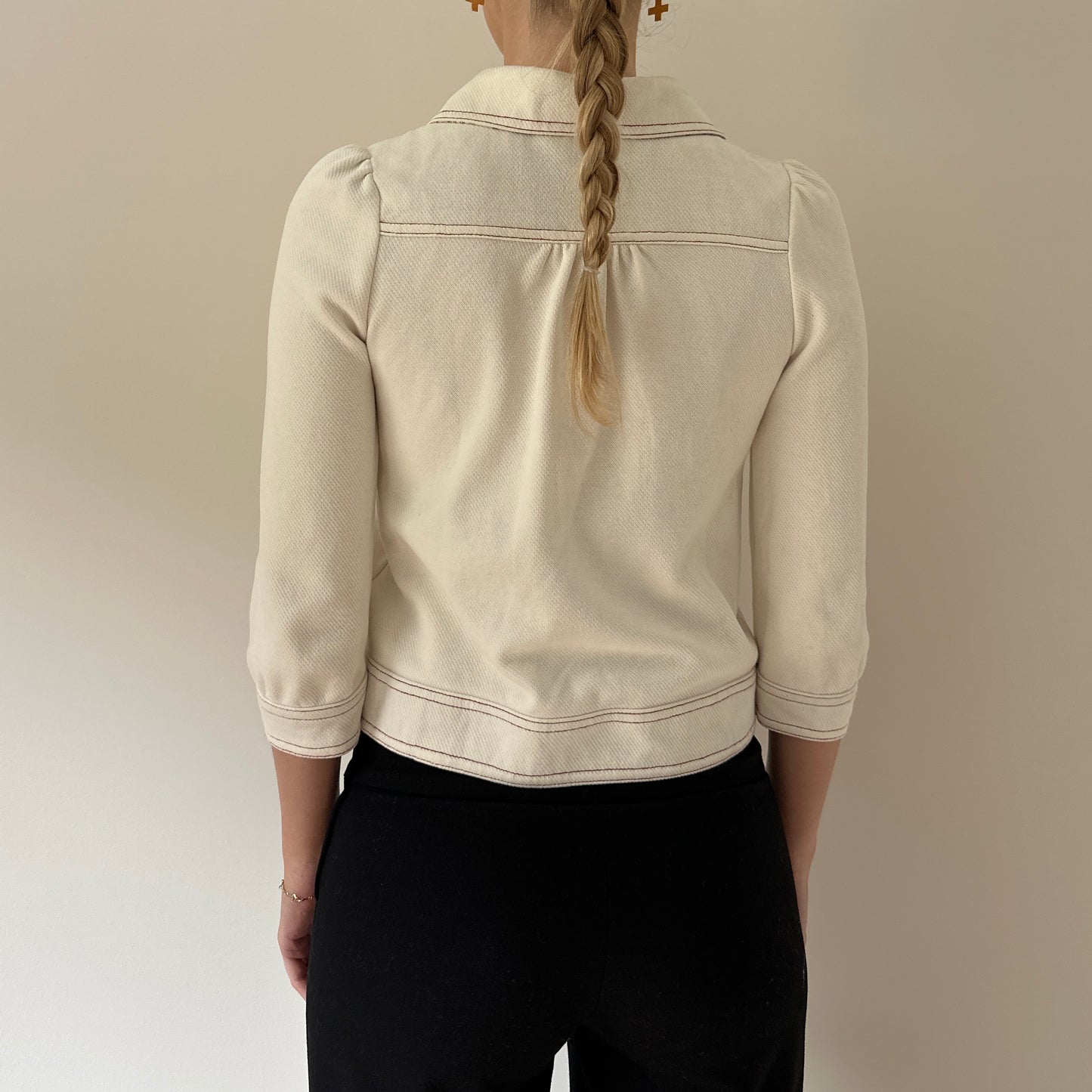 Vintage cropped double breasted jacket
